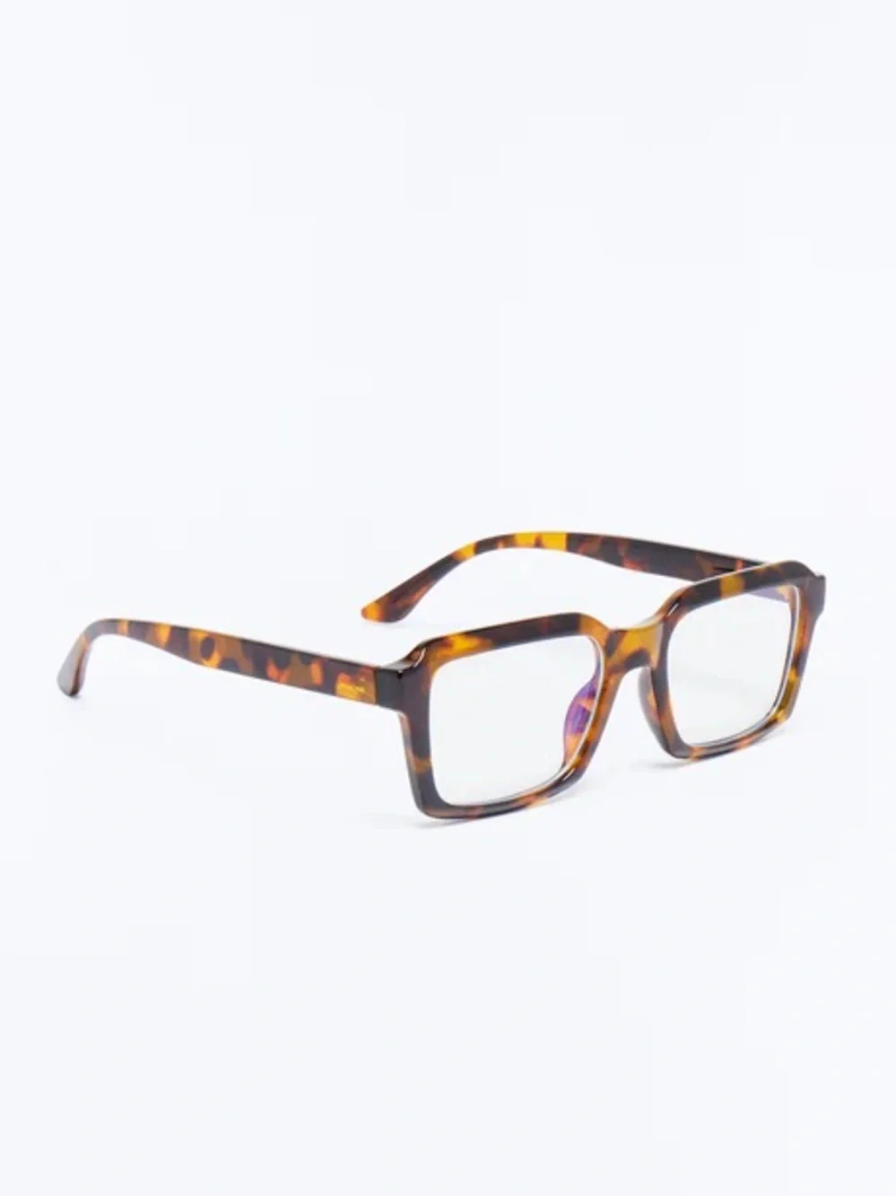 Oversized Tortoise Blue Light Glasses | Retro Square Frames | Fashion Eyewear